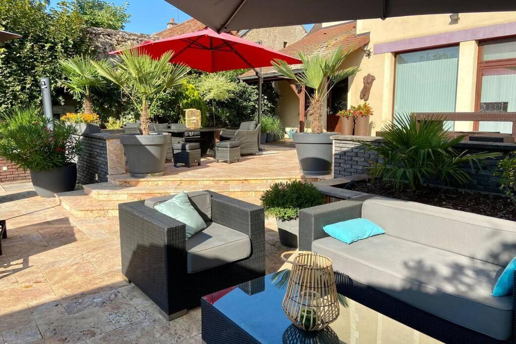 Ferienwohnung La Tranquillite Au Centre. Toulon-sur-Arroux Exterior foto